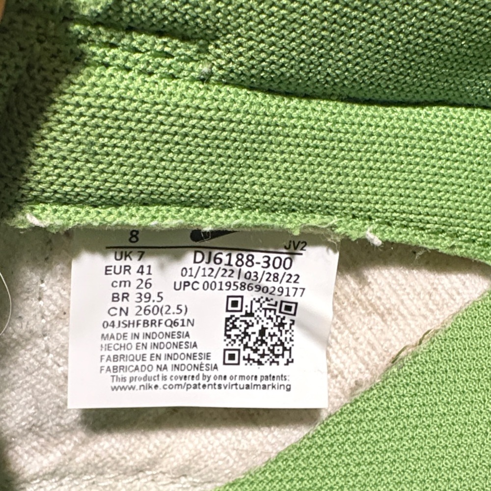 Nike Lime Green Athletic Shoes